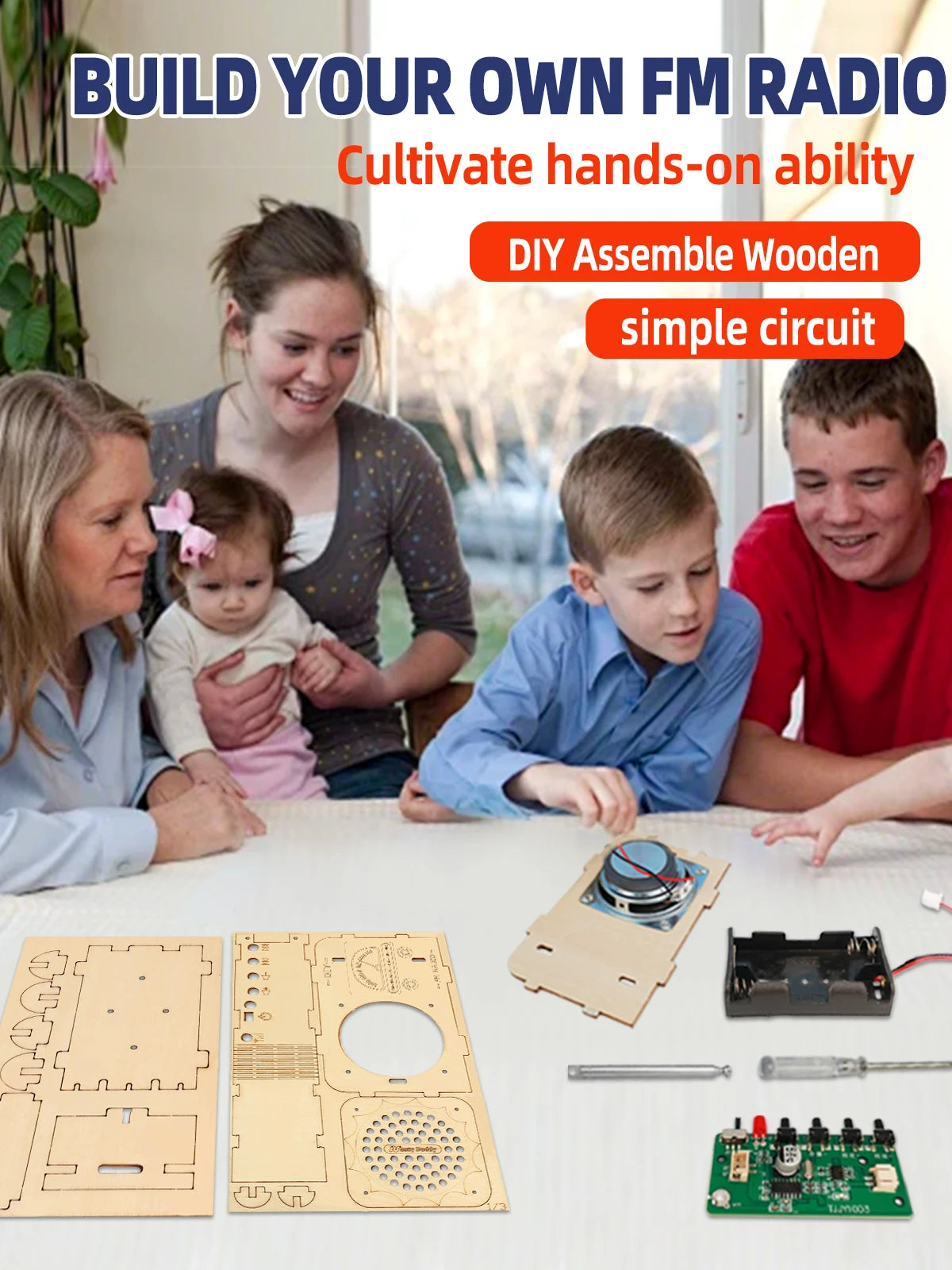 STEM Kit Age 8-14,  Educational DIY Radio Building Set