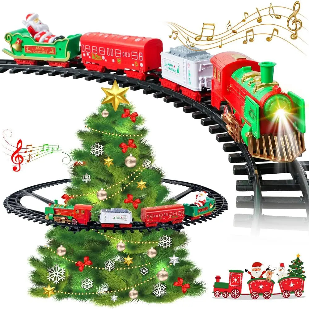 Hanging Christmas Train Set with Light and Sound.
