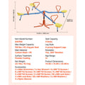 4 Seats Kids Seesaw Sit & Spin Teeter Totter.