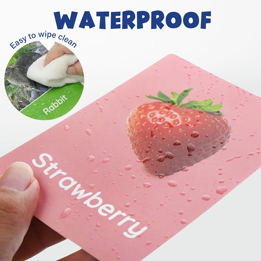 Flash Cards for Toddlers, 84 Double-Sided Educational Flashcards.