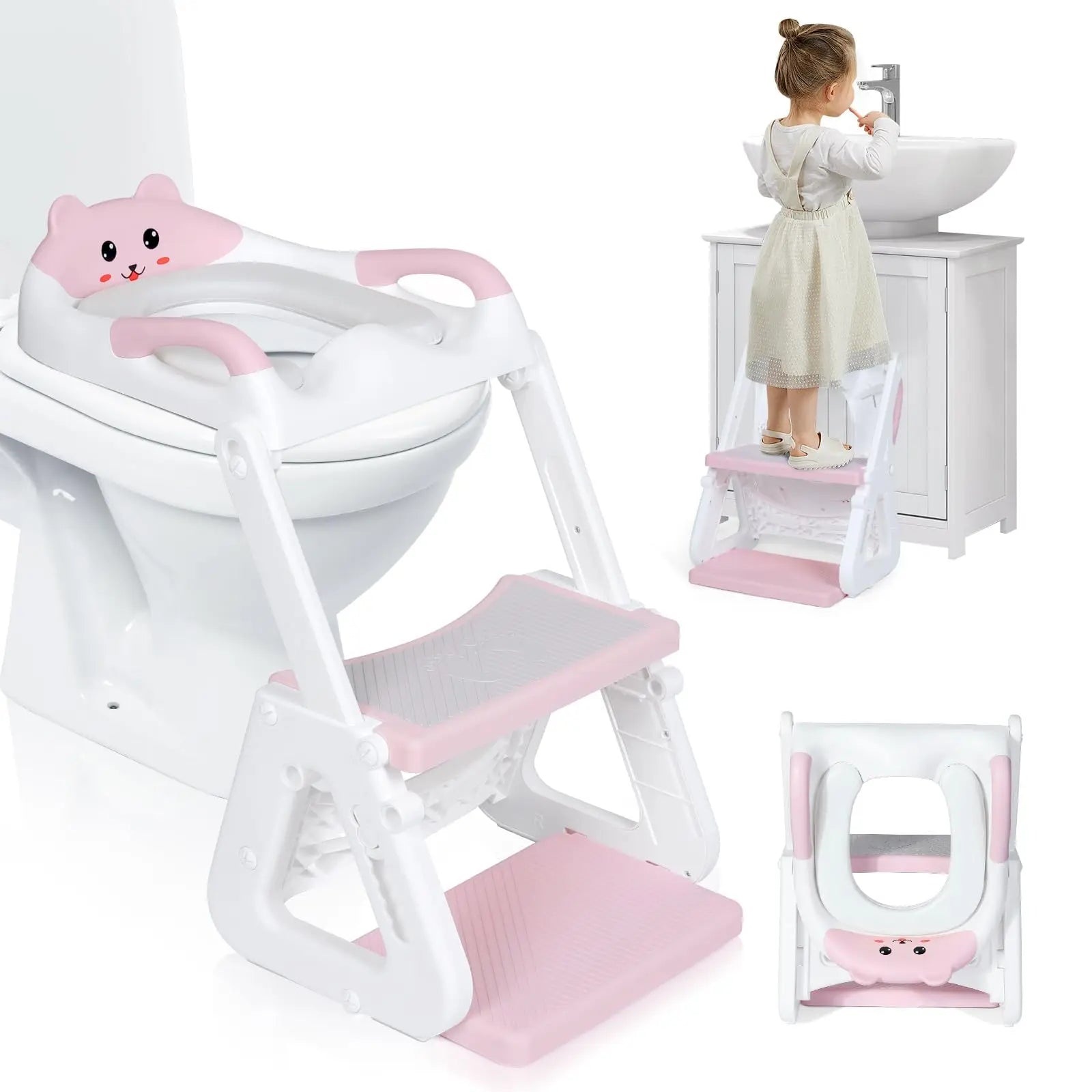 2-IN-1 Potty Training Seat with Step Stool.