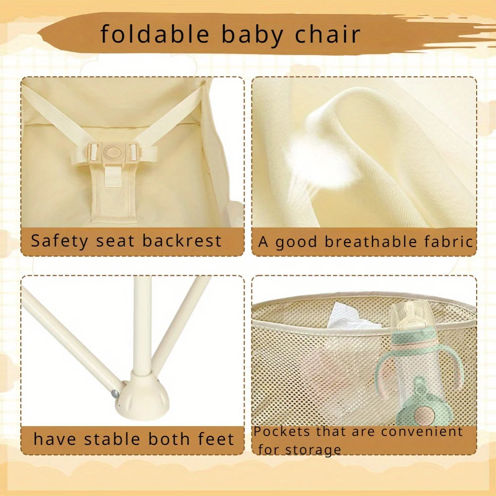 Stylish and Durable High Chair with Adjustable Footrest.