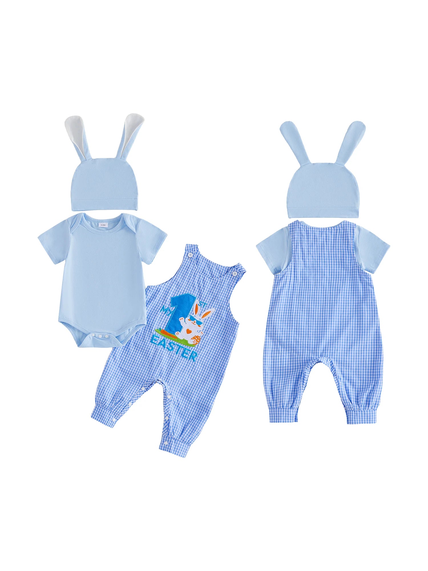 Baby Girl Easter Outfit with Matching Headband and Bloomers.