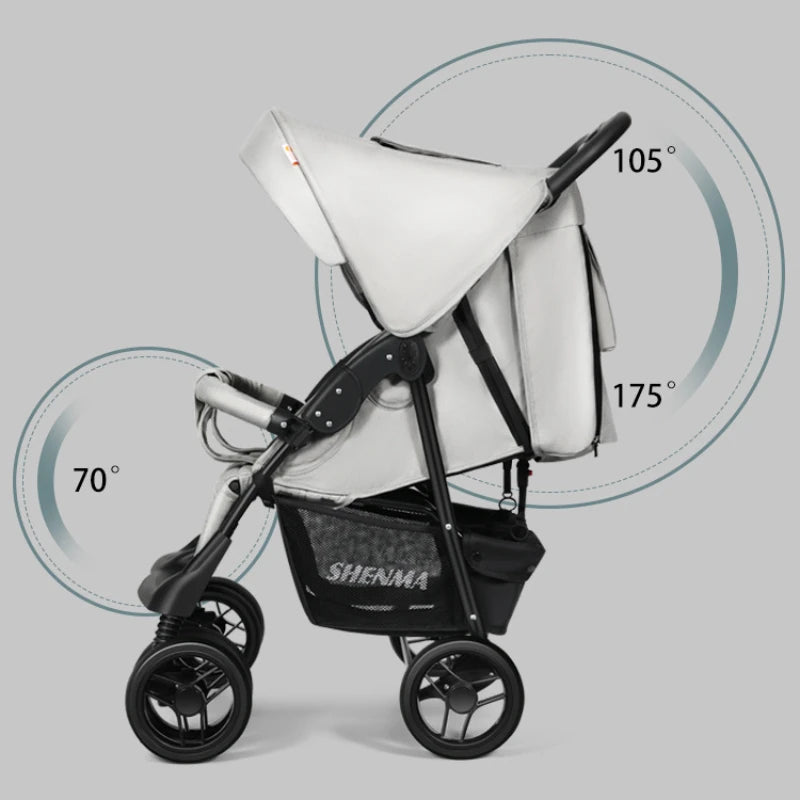 Foldable Twin Baby Stroller.