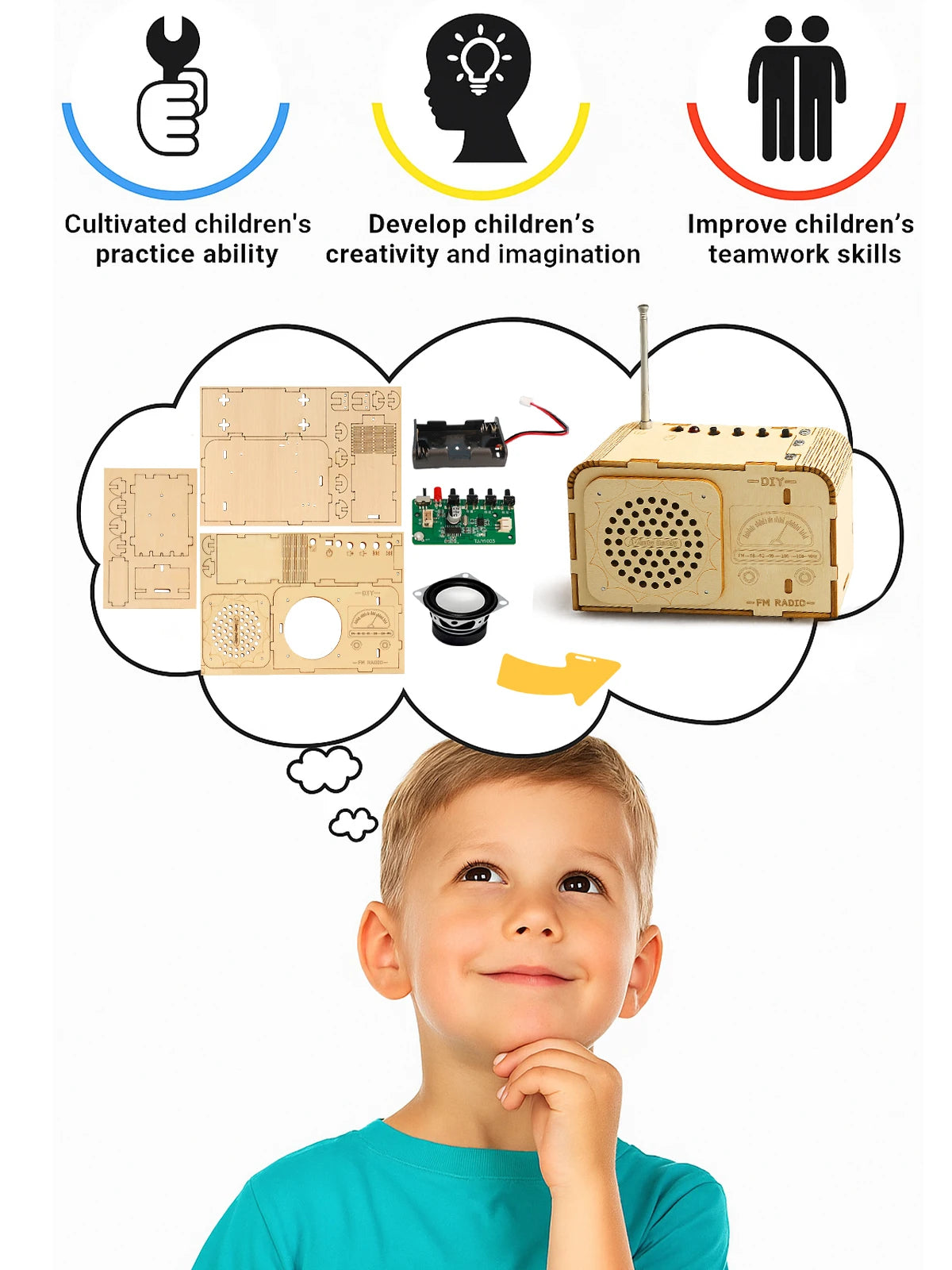 STEM Kit Age 8-14,  Educational DIY Radio Building Set