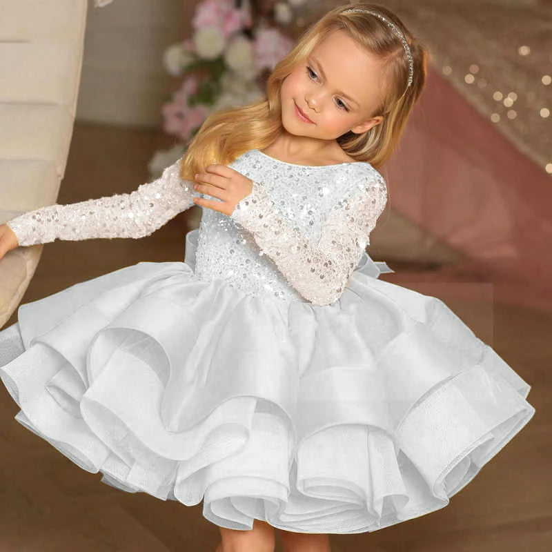 Short Girls Dress for Wedding or First Communion.