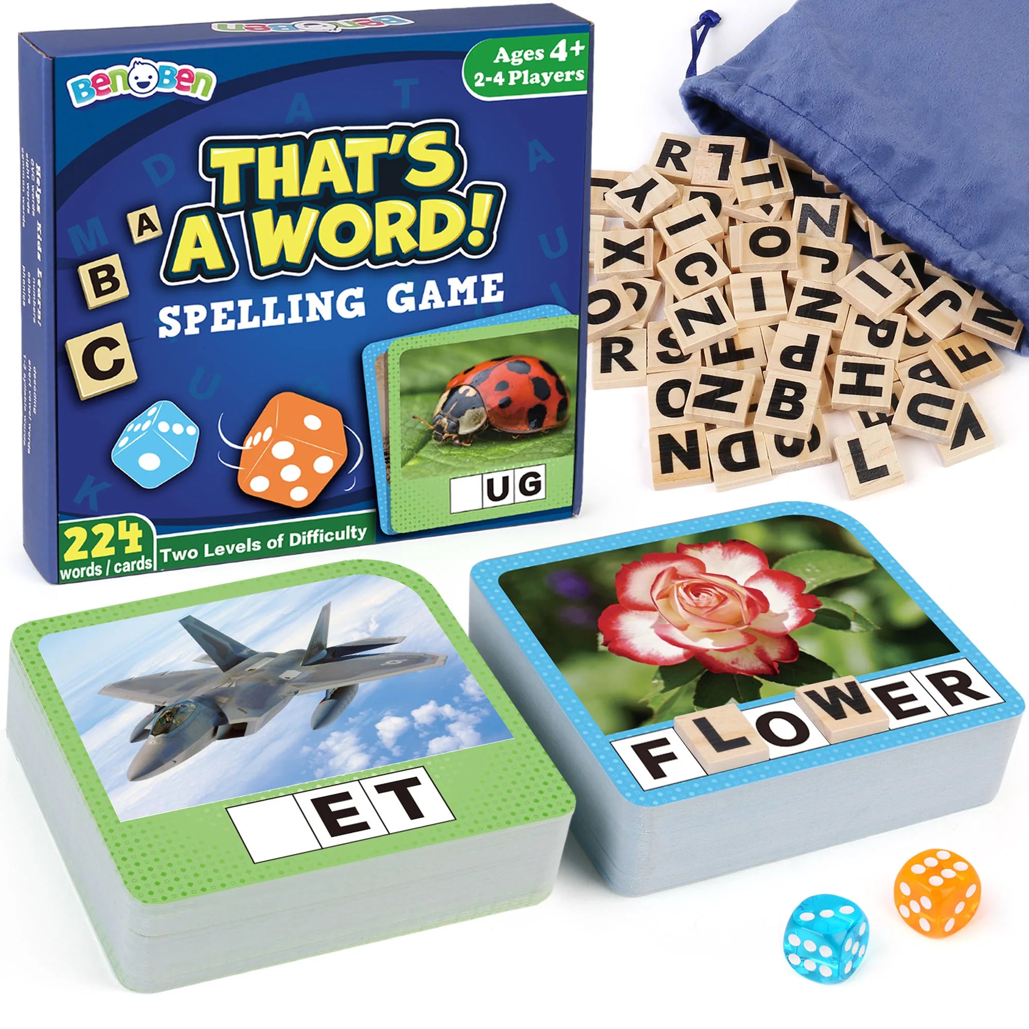 Learning Spelling Games w/ 224 Flash Cards.