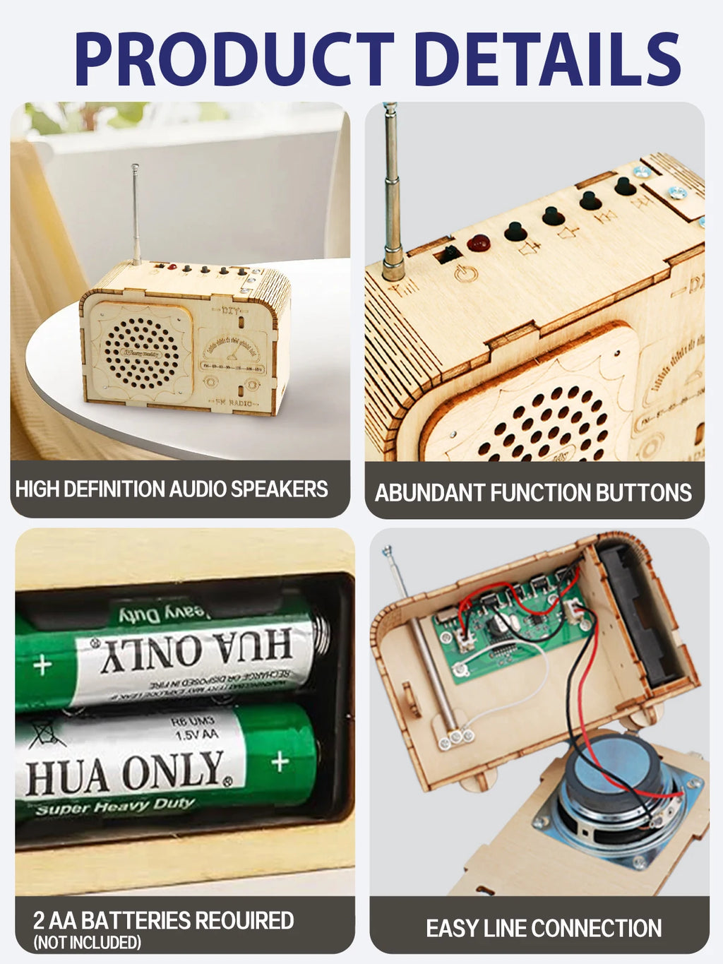 STEM Kit Age 8-14,  Educational DIY Radio Building Set
