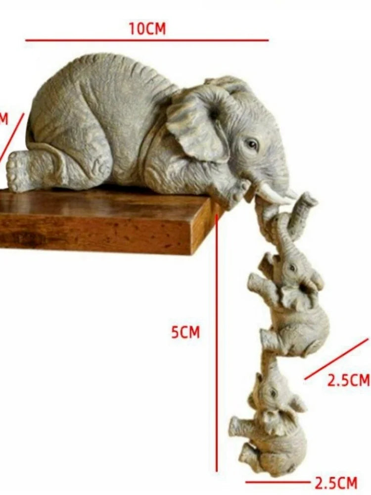 Cute Elephant Figurines. 3 PCS.