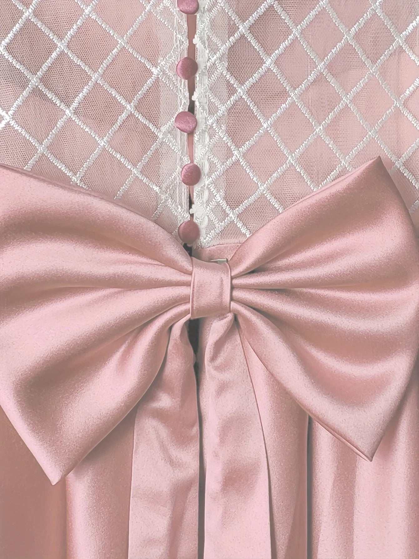 Fancy Lace And Satin Flower Girl Dress.