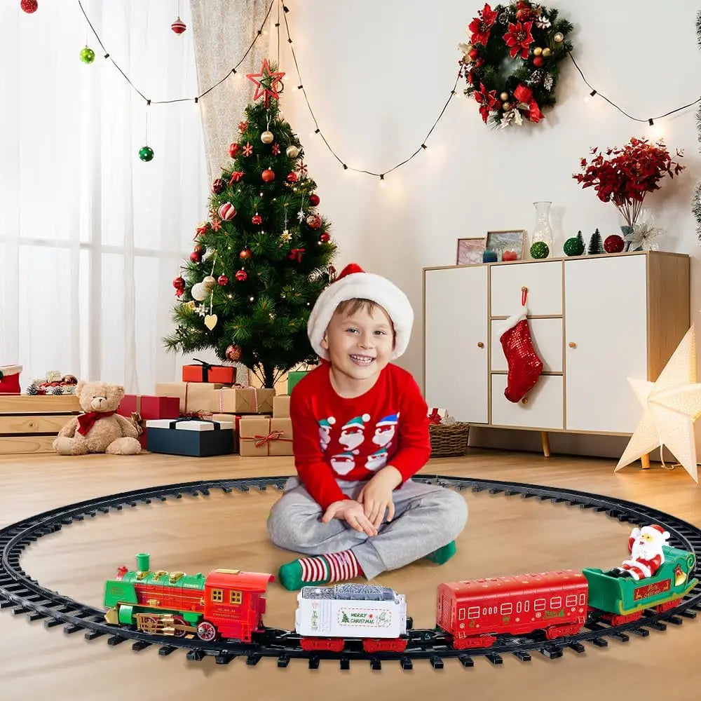 Hanging Christmas Train Set with Light and Sound.