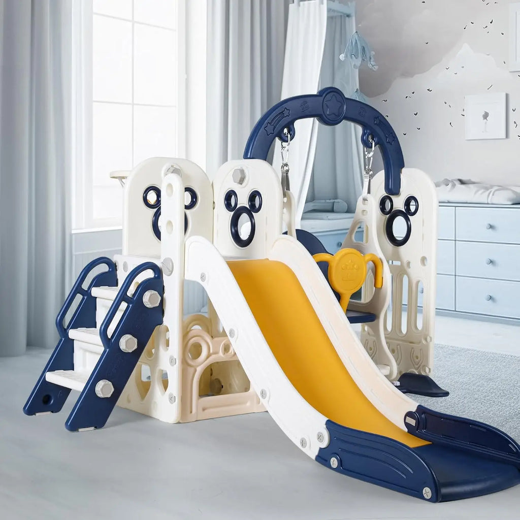 Swing Slide for Kids, 6 in 1 Slide Climber for Toddlers.
