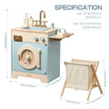 Toy Washing Machine with Clothes Basket Iron and Sink.