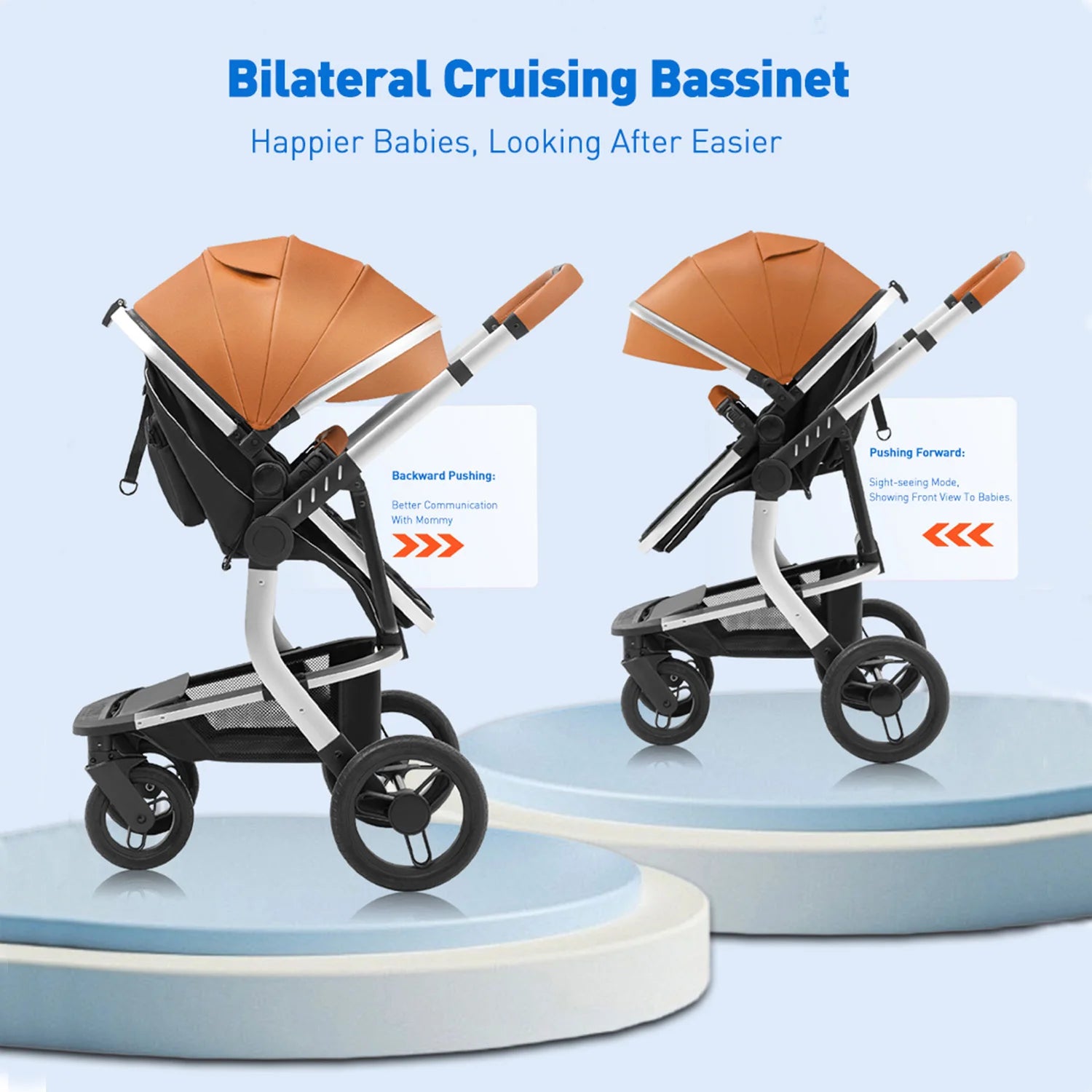 Reversible Baby Stroller for Infant to Toddler.