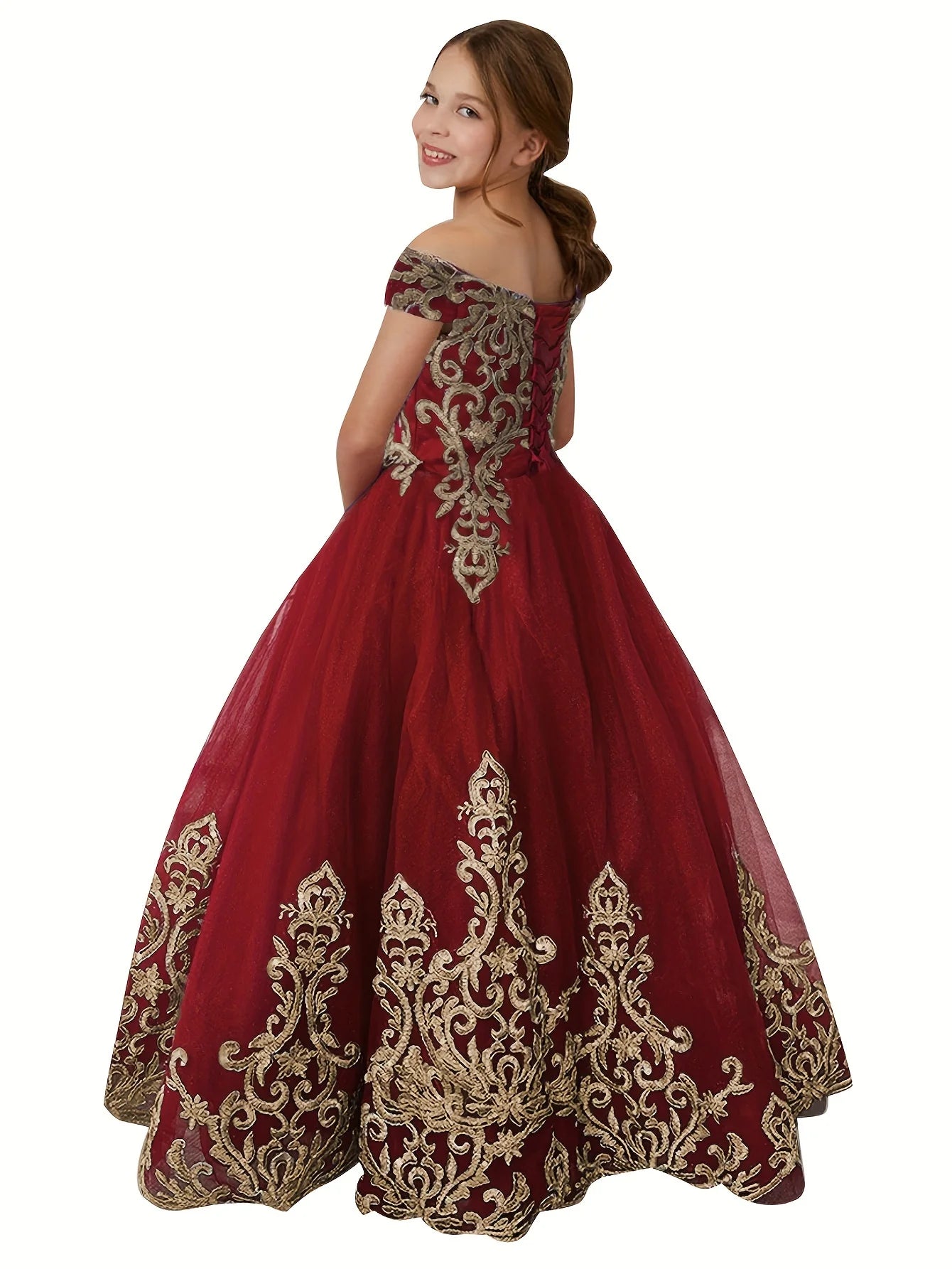 Autumn and Winter Princess Party Gown.