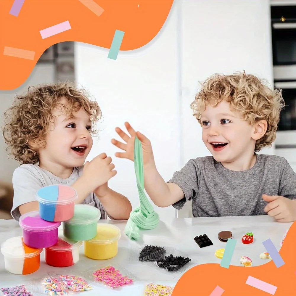 6 Pack Butter Slime Party Favors Soft Non-Sticky Mess-Free.