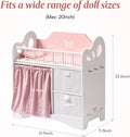 Wooden Toy Doll Baby Crib with Storage.