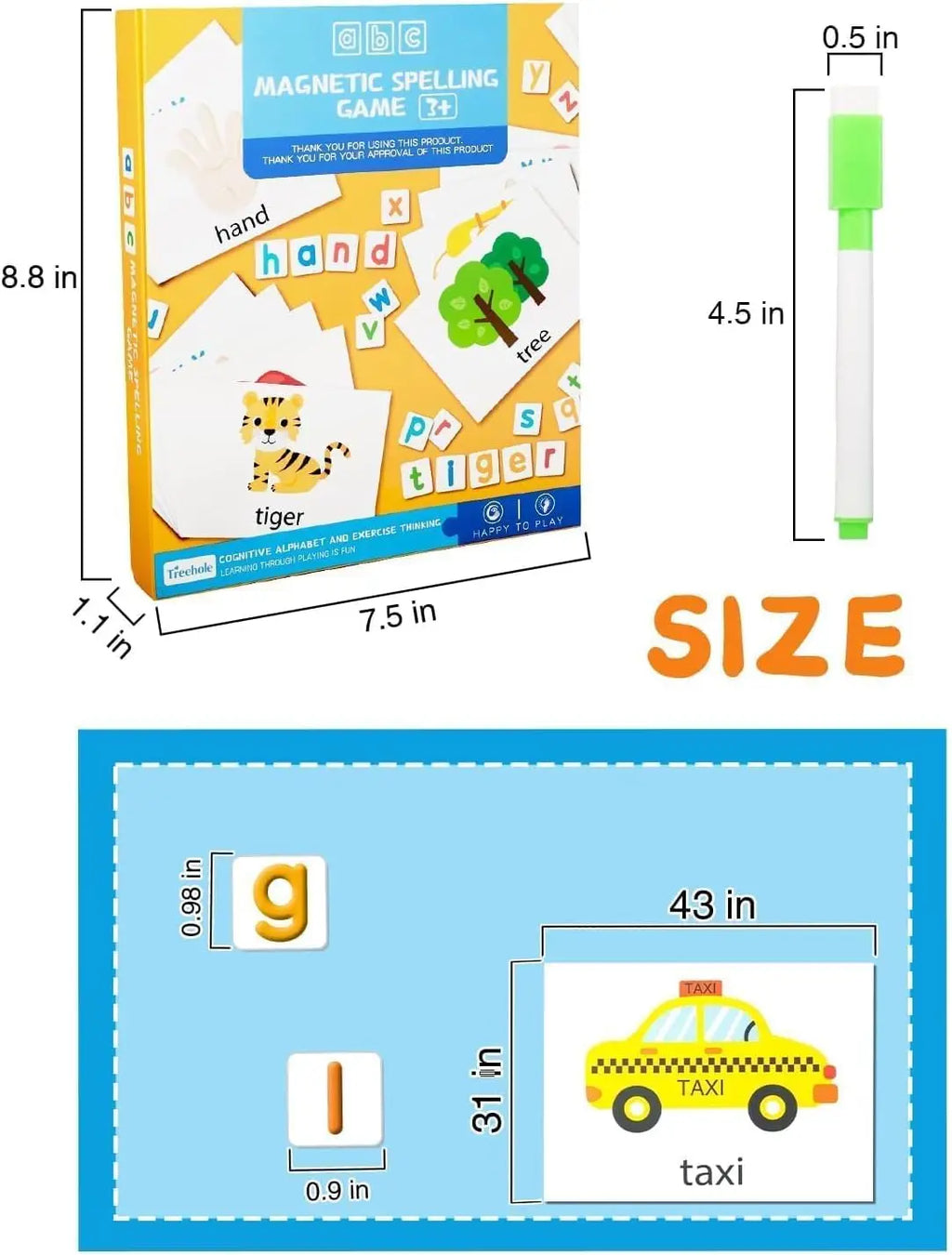 52 PCS Letters and Numbers Set for Toddlers.