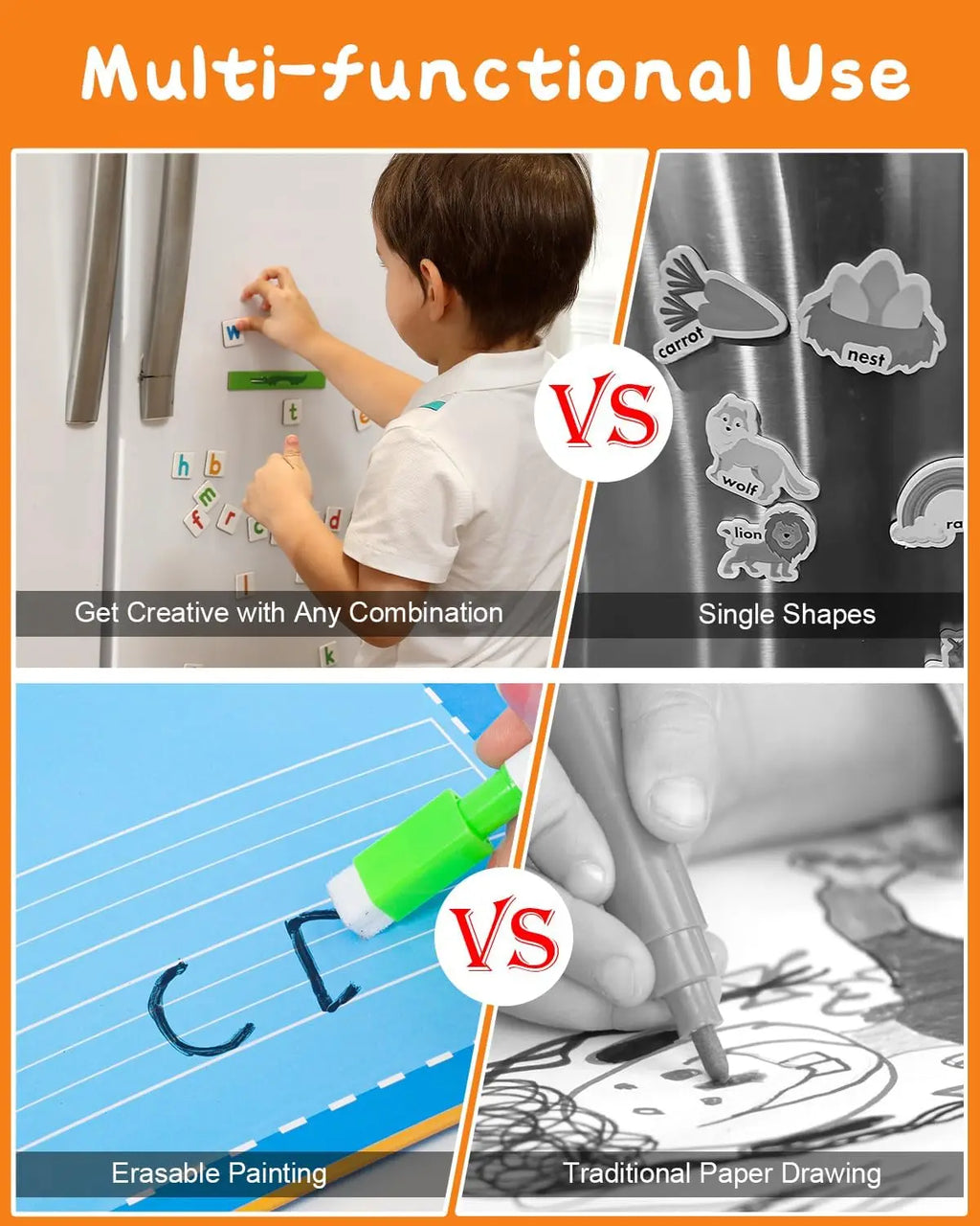 52 PCS Letters and Numbers Set for Toddlers.